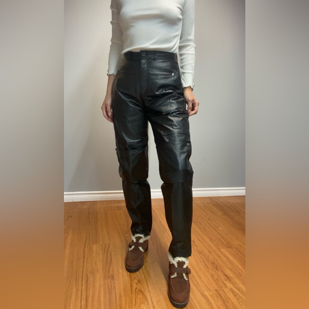 Vintage Genuine Leather Pants Outer Scene